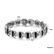 Nouveaux bijoux de bracelet personnalisé, bracelet relié à la terre, bracelet de chaîne épaisse des hommes